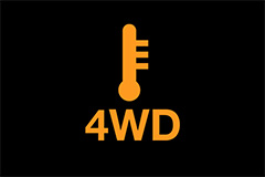 4WD Over Temperature Warning Light