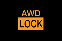All-Wheel Drive (AWD) LOCK indicator light