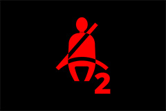 Front Passenger Seat Belt Reminder Light