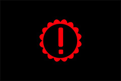 Electric shift control system warning light