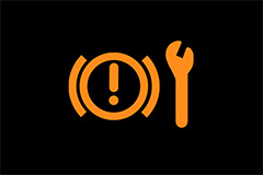 Electronic parking brake warning light