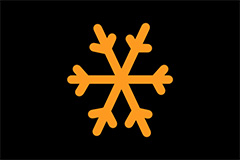 Icy Road Condition Warning Light