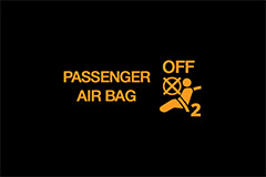 Front Passenger Air Bag Status Light