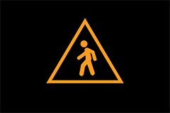 Night Vision Pedestrian Warning Light