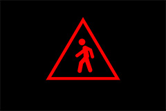 Night Vision Pedestrian Warning Light