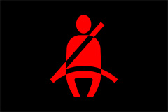 Rear Seat Belt Reminder Warning Light