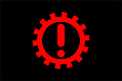 Transmission Fault Warning Light