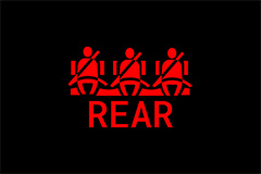 Rear Passengers’ Seat Belt Reminder Light