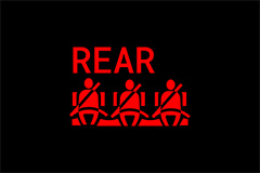 Rear Passengers’ Seat Belt Reminder Light