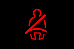 Front Seat Belt Warning Light