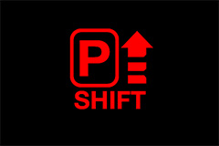 P position selecting warning light