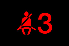 Rear Seatbelt Warning Light