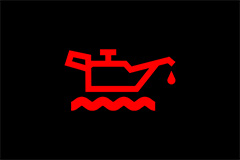 Engine Low Oil Level Warning Indicator