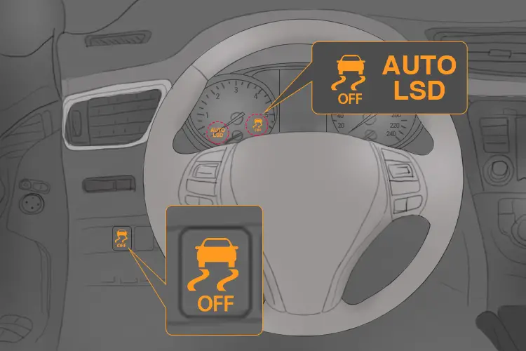 how to turn the auto lsd system on or off