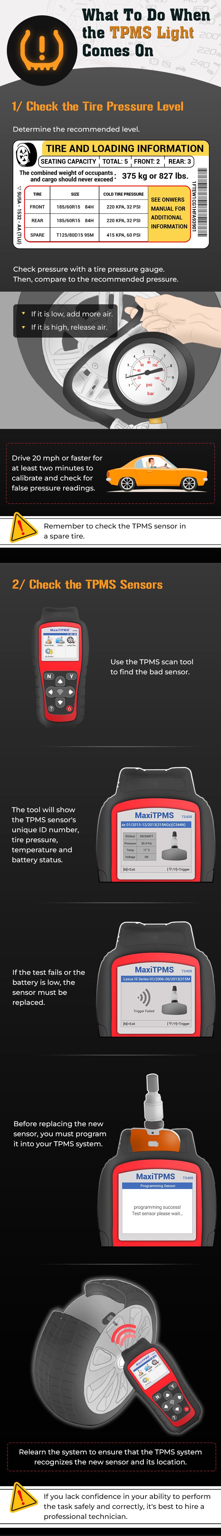 What to Do When the TPMS Light Comes On