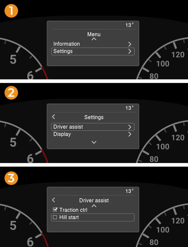 how to turn hill start assist on or off on Ford