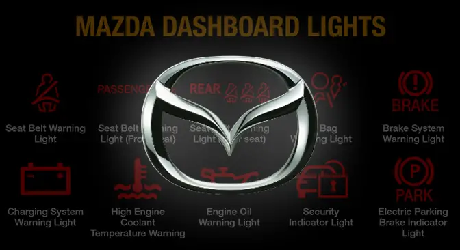 Mazda Dashboard Lights and Meaning (FULL list, FREE download)