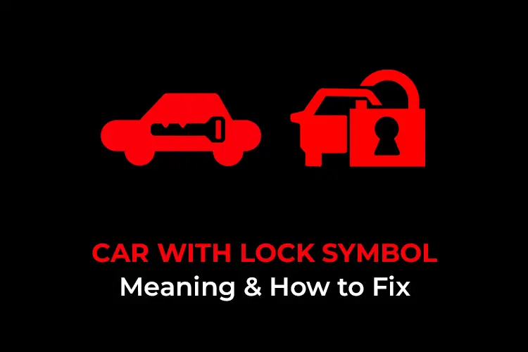 car with lock symbol