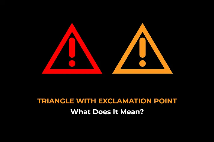 triangle with exclamation point