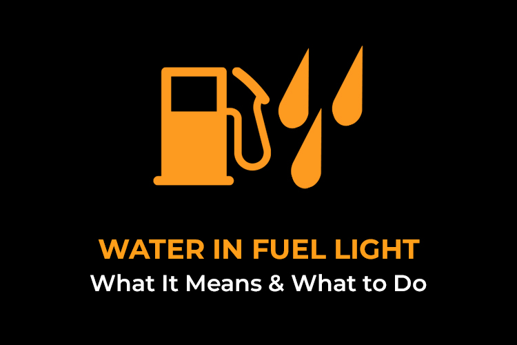 water in fuel light