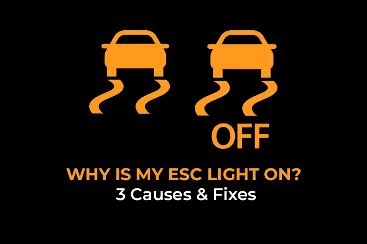 why is ESC light on