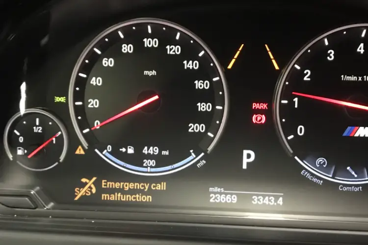 emergency call failure bmw