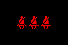 Second Seat Belt Warning Light