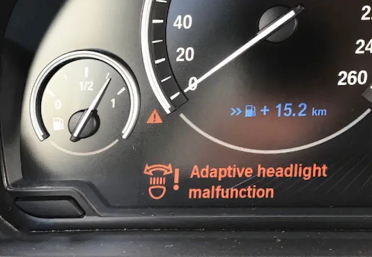 bmw adaptive headlight malfunction