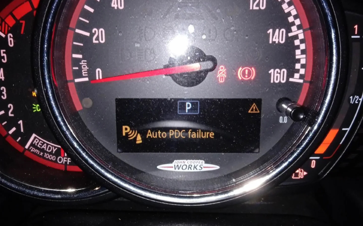 auto pdc malfunction warning light bmw