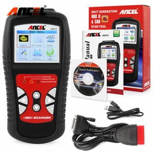 ANCEL AD510 Automotive Diagnostic Scanner with Battery Voltage Test ANCEL AD510 is a hand-held design Diagnostic Scanner so that it is easy to read, hold, use, carry and organize after use.