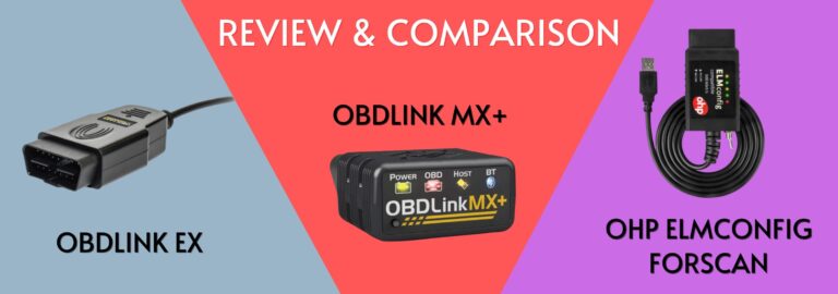 Here's where you can get the complete comparison between the OBDLink EX, the MX+, and the OHP ELMconfig FORScan