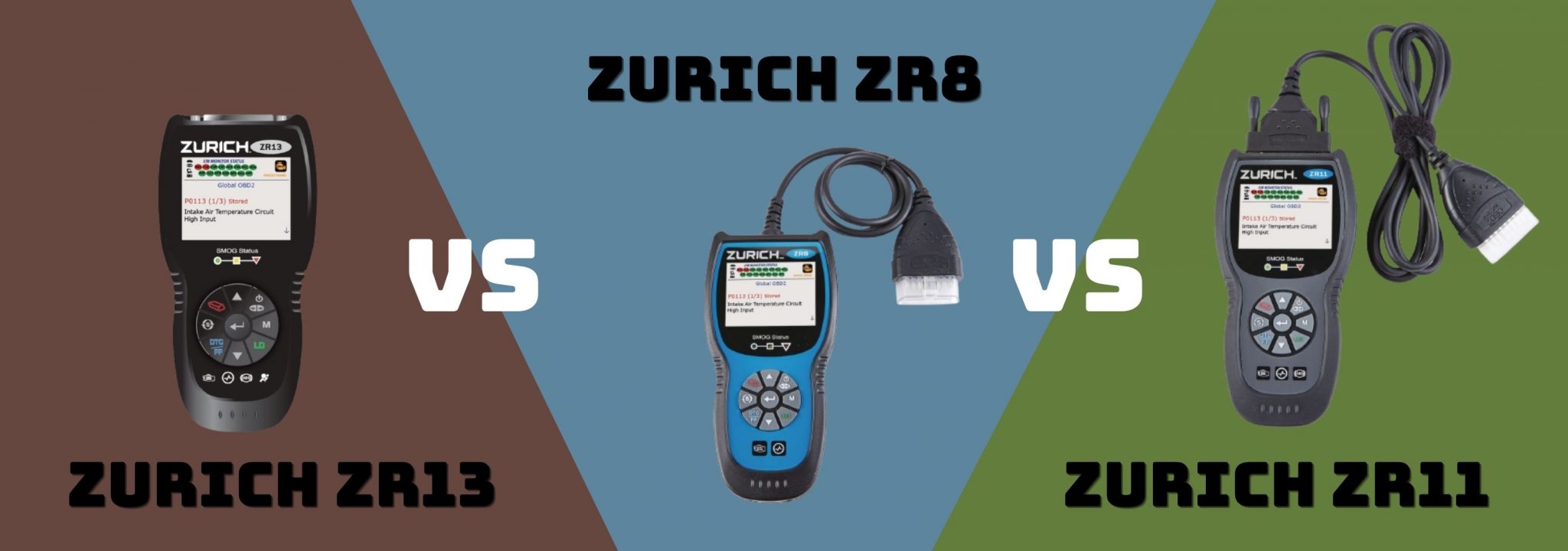 Zurich ZR13 Vs. ZR8 Vs. ZR11: Which Suits A Home Mechanic? - OBD Advisor