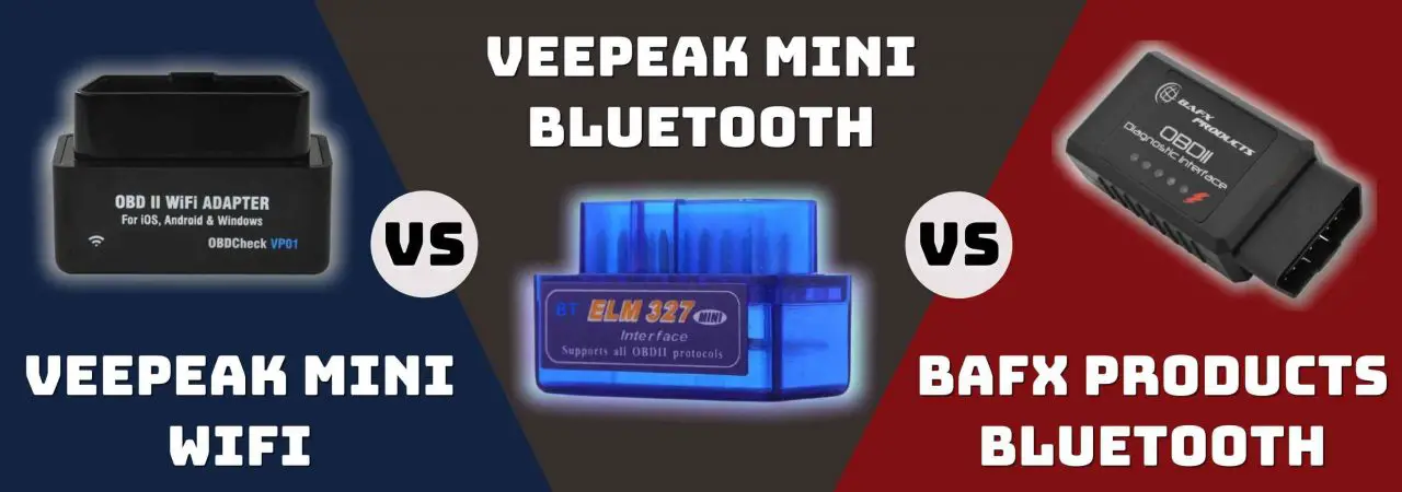 Comparing the Veepeak Mini Bluetooth with Veepeak Mini WiFi and Bafx Products Bluetooth helps you find which best suits you