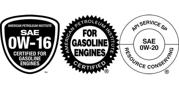 API marks for motor oils certified by Chrysler MS-6395