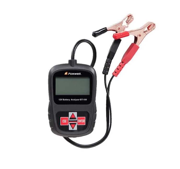 Foxwell BT100 car battery tester is built for technicians and DIY guys who work frequently on different batteries.