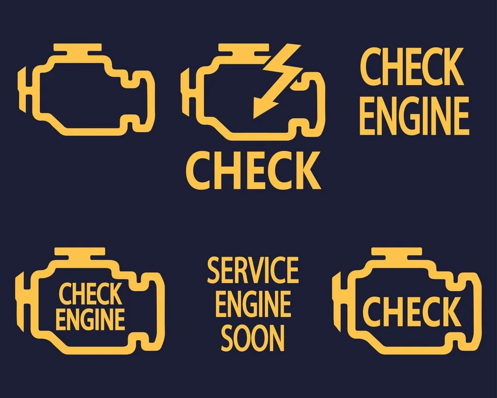Check engine light in Honda