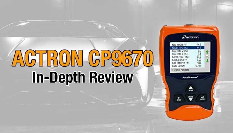 Actron CP9670 Automotive OBD II Live Data Autoscanner with Digital Color Screen 