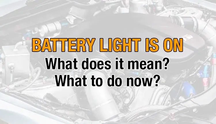 Here's where you can find out what to do when the battery light comes on