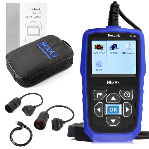 Heavy Duty Truck Scan Tool Nexas NL102 has proved a great deal to many car owners thanks to its ability to read codes and offer solutions to its users.