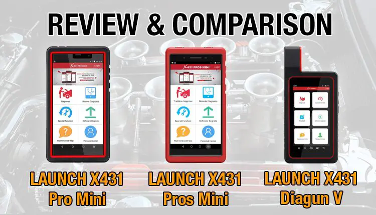 Looking for an honest comparison of the LAUNCH X431 Pro Mini, the LAUNCH X431 PROS MINI and the LAUNCH X431 DIAGUN V, this is the roght place