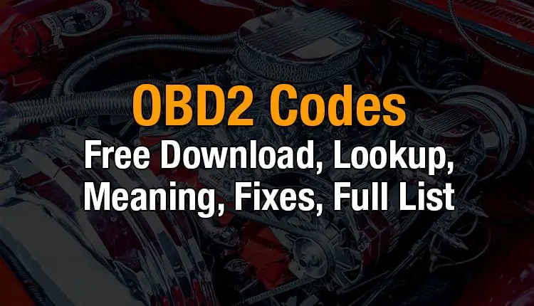 Meaning and Fix guide of OBD2 codes