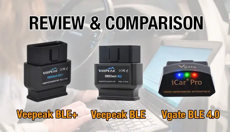 Here's where you can get the complete comparison between the Veepeak OBDCheck BLE+, BLE and the Vgate iCar Pro