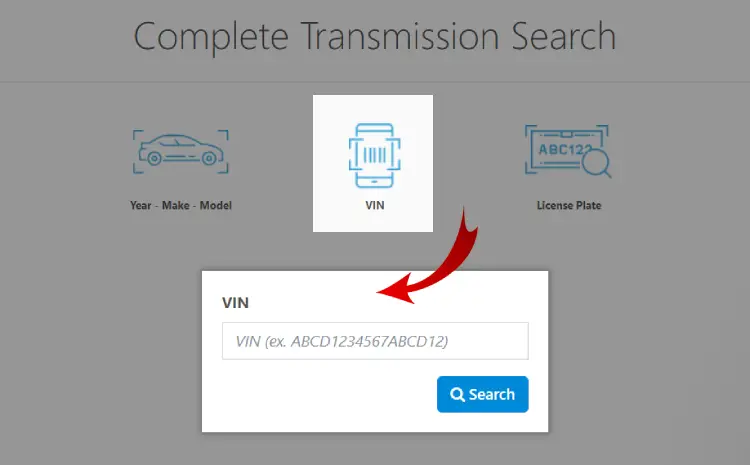 identify your transmission by VIN number tool