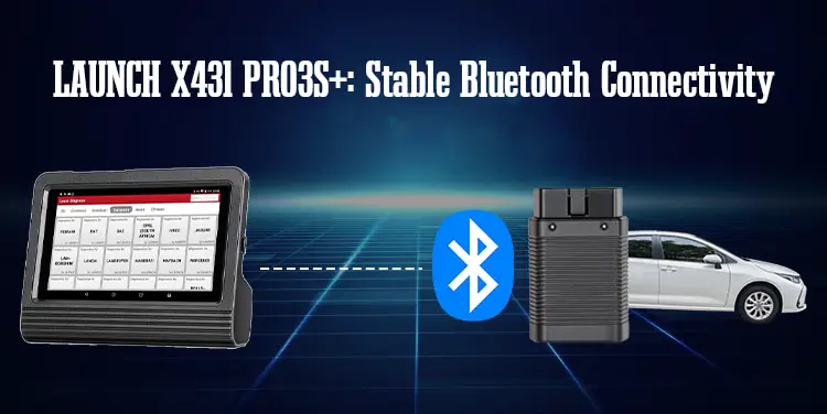 LAUNCH X431 PRO3S Bluetooth connection