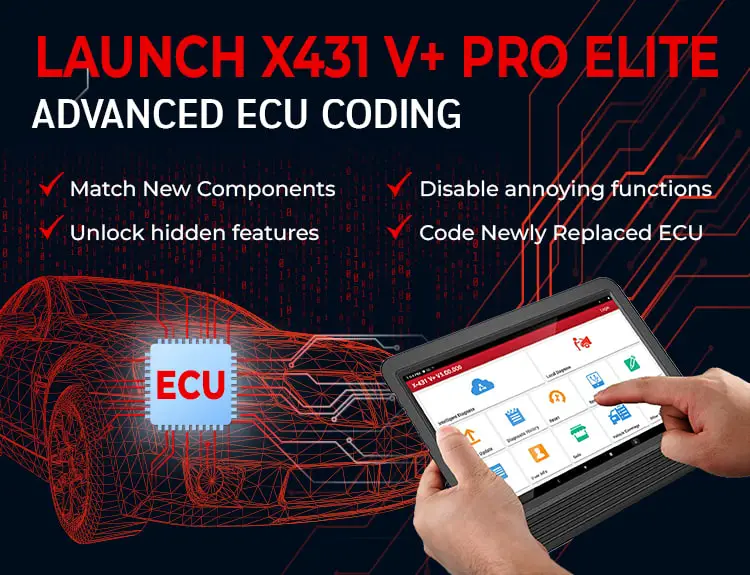 Launch X431 V+'s advanced Ecu coding