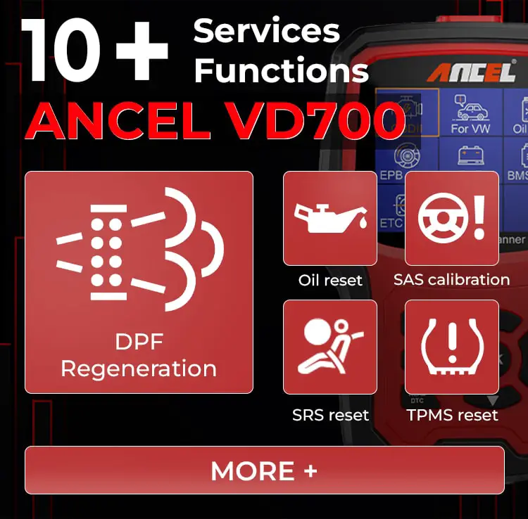 ancel vd700 service functions