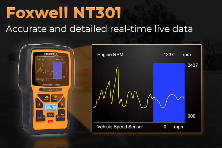 foxwell nt301's live data function

