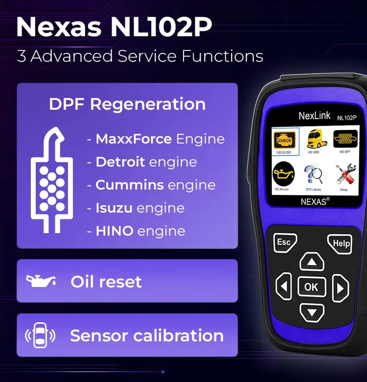 nexas nl102p service functions