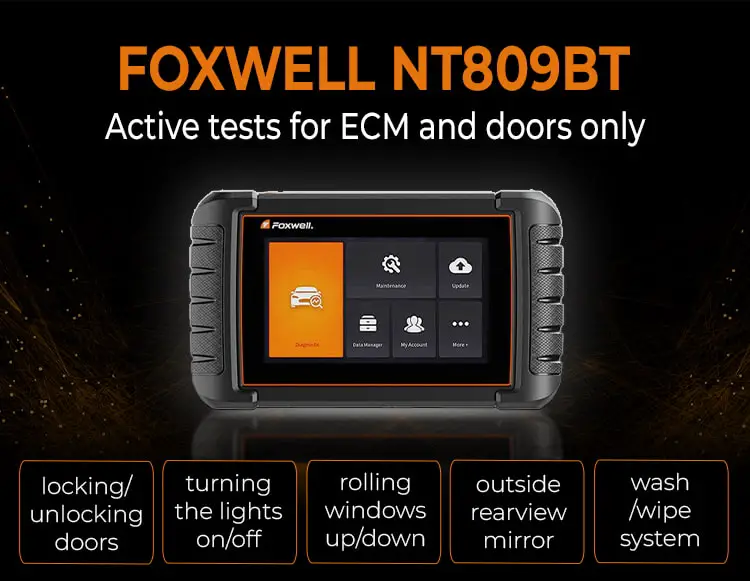 FOXWELL NT809BT active tests