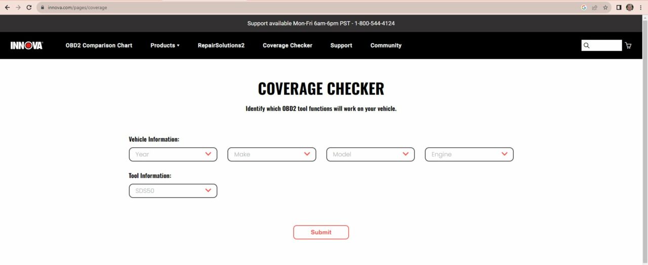 INNOVA coverage checker